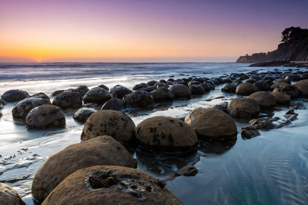 Sunset at Bowling Ball Beach